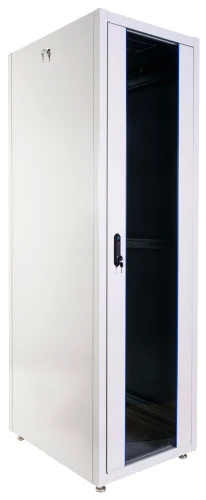 Шкаф телекоммуникационный напольный ЭКОНОМ 42U (600 600) дверь стекло, дверь металл (ШТК-Э-42.6.6-13АА)