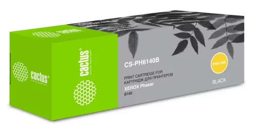 Картридж лазерный Cactus CS-PH6140B 106R01484 черный (2600стр.) для Xerox Phaser 6140