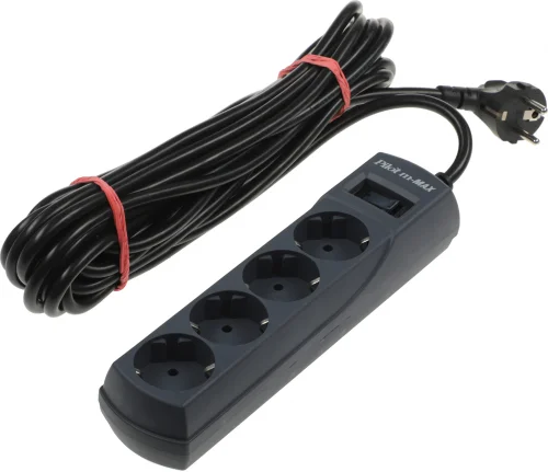 Сетевой фильтр Pilot m-MAX 7м (4 розетки) серый (коробка) (146) (146#MLN) фото 2