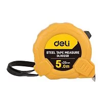 Рулетка Deli DL9025B 5м*25мм, метрическая, ударопрочный корпус