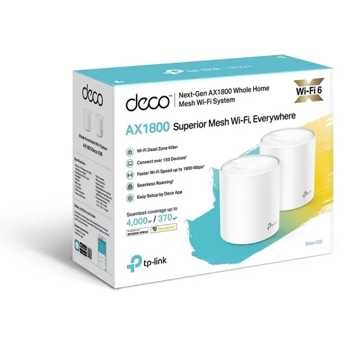 Mesh-комплект TP-Link DECO X20 (2-PACK) 2 шт. (DECO X20(2-PACK) фото 3