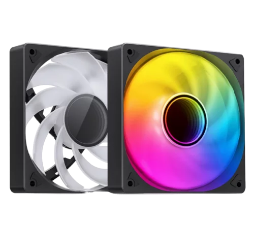 Кулер для корпуса/ Case Cooler JONSBO SL-120BR Reverse (120x120x25mm, 4-pin PWM, ARGB, 59.48CFM, 32.0dBA, 1500RPM, Black)
