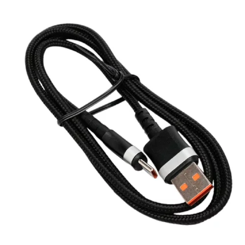 Cablexpert Кабель USB2.0, AM/Type-C, 6A, 66Вт, QC3.0, оплетка, медь, 1м, черный, пакет (CCP-USB2-AMCM-66W-1M)