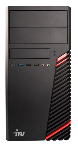 Компьютер IRU Home 310H6SM MT P G7400 8Gb SSD256Gb Win 11 Home 64 GbitEth 400W черный (1900973)