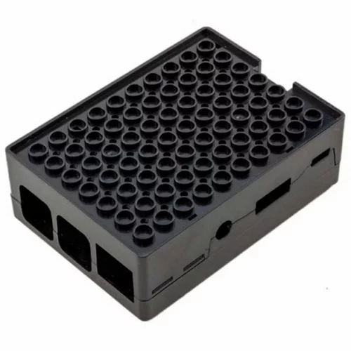 Корпус ACD RA182 Корпус ACD Black ABS Plastic Building Block case for Raspberry Pi 3 B/ B+ (CBPIBLOX-BLK) (494293) фото 2