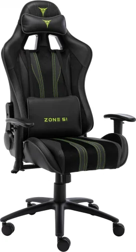 Кресло игровое Zone 51 Gravity экокожа/ ткань с подголов. крестов. сталь (Z51-GRV-B)