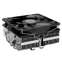 Кулер для процессора/ PCCooler S815I Low profile (125W, 4pin PWM, 37mm, Al/Cu, 4x6mm, 1x75mm, 51.42 CFM, 39dBA, 2000~4000 RPM, S: LGA115X/20XX/1200/1700/1851 AMD3/AMD4, silver) (RC400-37)