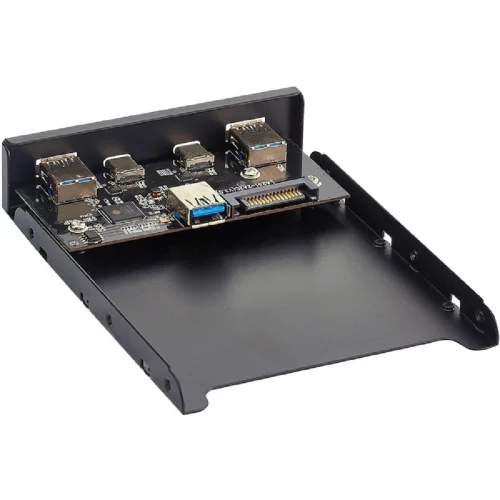 Exegate EX280448RUS Планка USB на переднюю панель Exegate U3H-619, 3,5