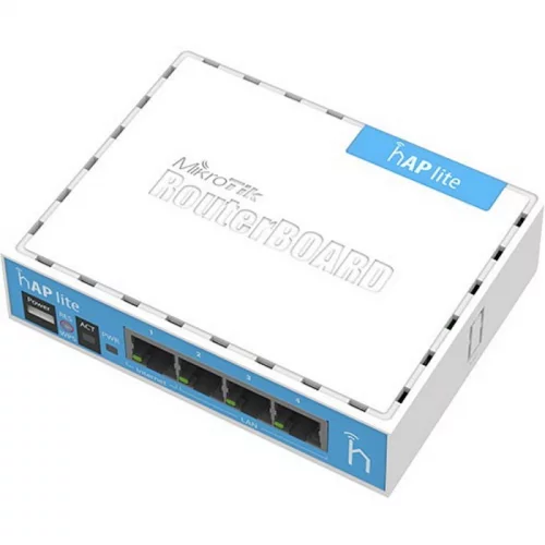 Маршрутизатор MikroTik hAP with 650MHz CPU, 64MB RAM, 5xLAN, built-in 2.4Ghz 802.11b/g/n 2x2 two chain wireless with integrated antennas, USB, RouterOS L4, desktop case, PSU (RB951UI-2ND) фото 2