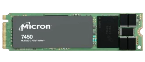 Micron SSD 7450 PRO, 960GB, M.2(22x80mm), NVMe, PCIe 4.0 x4, 3D TLC, R/ W 5000/ 1400MB/ s, IOPs 520 000/ 82 000, TBW 1700, DWPD 1 (12 мес.) (MTFDKBA960TFR-1BC1ZABYY)