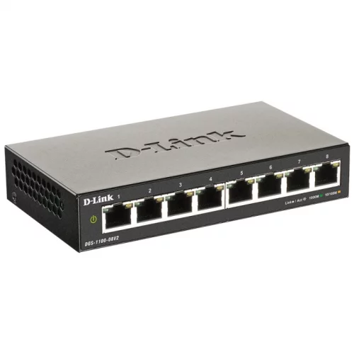 Коммутатор D-Link DGS-1100-08V2/ A1A 8x RJ-45 PoE (DGS-1100-08V2/ A1A) (DGS-1100-08V2/A1A) фото 2