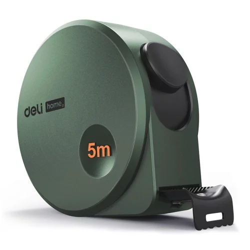 Рулетка Home Series Green HT8519L 5м х 19мм, эксклюзивный дизайн, корпус - высококачественный софттач пластик