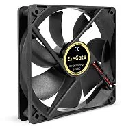 Exegate EX295210RUS Вентилятор 24В DC ExeGate EX12025S2P-24 (120x120x25 мм, Sleeve bearing (подшипник скольжения), 2pin, 2100RPM, 34.2dBA)