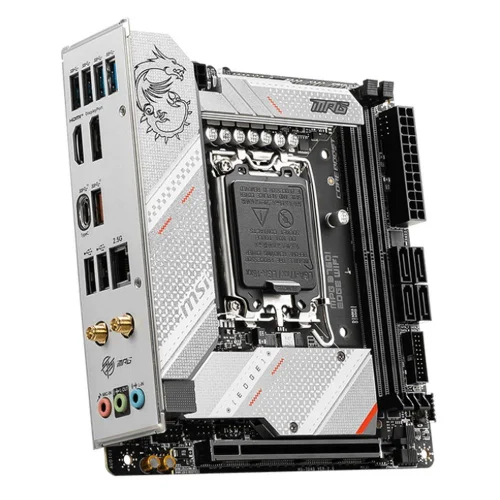 Материнская плата/ MB MSI INTEL B760 s1700, 2xDDR5(128GB), HDMI 2.1/DP, 1xPCIe 5.0x16, 1xLAN (2.5GbE), Wi-Fi, BT, 4xSATA 6Gb/s, 2xM.2, 1xUSB-C, 5xUSB 3.2, 2xUSB 2.0, mini ITX (MPG B760I EDGE WIFI) фото 4