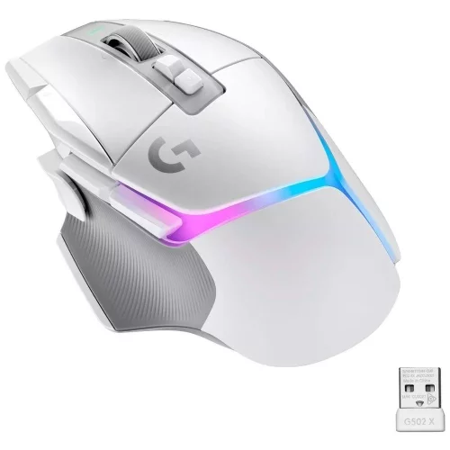 Игровая мышь беспроводная Logitech G502 X PLUS, White [910-006171]