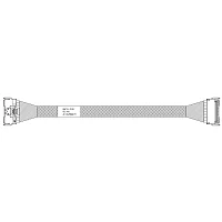 Кабель Amphenol RMC74-7038 Cable MCIO x8 74P (прямой) -TO- MCIO x8 74P (прямой) , 85 Ohm, L:80cm