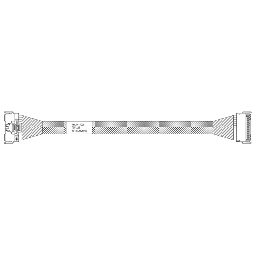 Кабель Amphenol RMC74-7038 Cable MCIO x8 74P (прямой) -TO- MCIO x8 74P (прямой) , 85 Ohm, L:80cm