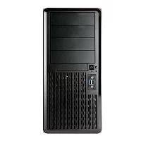 Midi Tower InWin PE689 Black 750W P75F 80plus Gold USB3.0*2+A(HD)+front fan 120mm*1+rear fan 120mm*1+ 2*2SATA+1*1SATA+Intrusion Switch/ holes for SL20” RACKMOUNT (6195533)