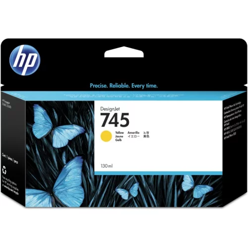 Картридж/ HP 745 130-ml Yellow Ink Cartridge (F9J96A)