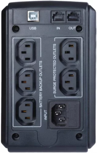 Источник бесперебойного питания Powercom Smart King Pro+ SPT-500 400Вт 500ВА черный/ UPS Powercom Smart King Pro+ SPT-500 400W 500Va black (SPT-500-II) фото 3