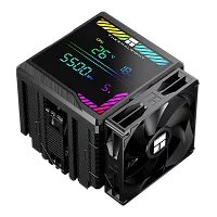 Кулер для процессора/ CPU Cooler Thermalright Peerless Assassin 140 Digital Black (4-pin PWM, 165mm, Ni/ Cu, 6x6mm, 1x120mm + 1x140mm, 82.CFM, 29.6dBA, 1850RPM, S: 1200, 1700, 1851, 115X, 2011, 2066, A (PA140-DG-BL)