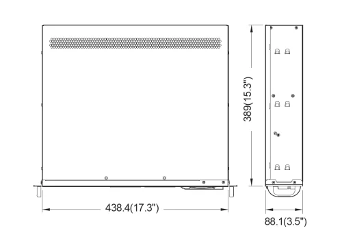 Серверный корпус/ 2U short chassis, rackmount, ATX, Micro-ATX and Mini-ITX mb, 2*3.5