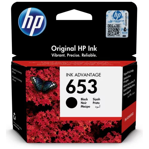 Картридж/ HP 653 Black Original Ink Advantage Cartridge (3YM75AE)