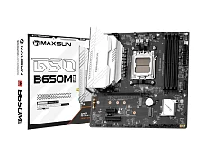 Материнская плата MAXSUN MS-Terminator B650M WIFI6, AM5, B650, 4*DDR5, 4*SATA 3.0, 2*M.2, USB 3.2, USB 2.0, Type-C, 1*PCIE 16, 1*PCIE 4, 1*PCIE 1, HDMI+DP, mATX