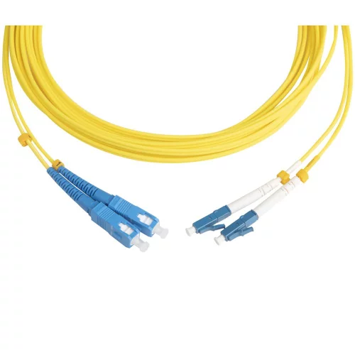 Кабельная сборка Hyperline FC-D2-9-LC/ UR-SC/ UR-H-5M-LSZH-YL Патч-корд волоконно-оптический (шнур) SM 9/ 125 (OS2), LC/ UPC-SC/ UPC, 2.0 мм, duplex, LSZH, 5м (FC-D2-9-LC/UR-SC/UR-H-5M-LSZH-YL)