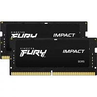 Модуль памяти SO-DIMM DDR 5 DIMM 16Gb PC38400, 4800Mhz, Kingston FURY Impact, CL38 (Kit of 2) (KF548S38IBK2-16) (retail)