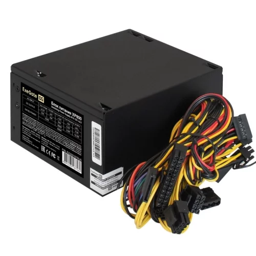 Exegate EX292167RUS Блок питания 800W ExeGate XP800 (ATX, 12cm fan, 24pin, 2x(4+4)pin, 2xPCI-E, 5xSATA, 3xIDE, black) фото 2