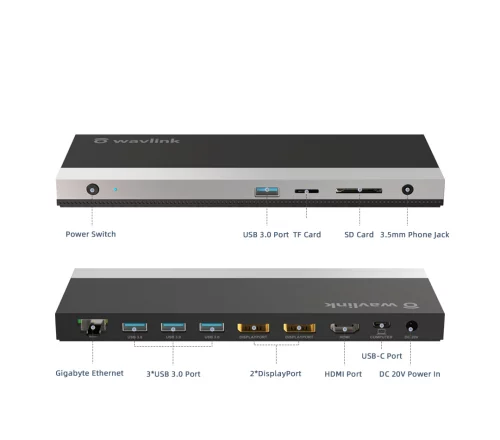Док-станция WAVLINK USB-C Gen2 4K (WL-UMD01 PRO) фото 4