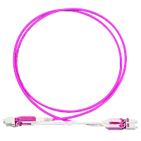 Патч-корд оптический LANMASTER, дуплексный, Uniboot Push-pull, LC/PC-LC/PC, OM4, LSZH, 2 мм, 7.0 м LAN-2LU-2LU/OM4/SL-7.0
