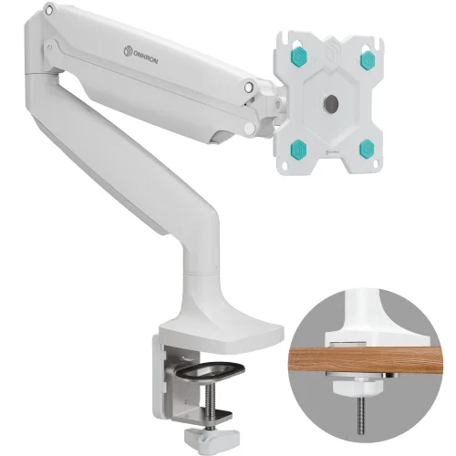 ONKRON G100-W белый {кронштейн для монитора 13-32 настольный} (4603728443355)