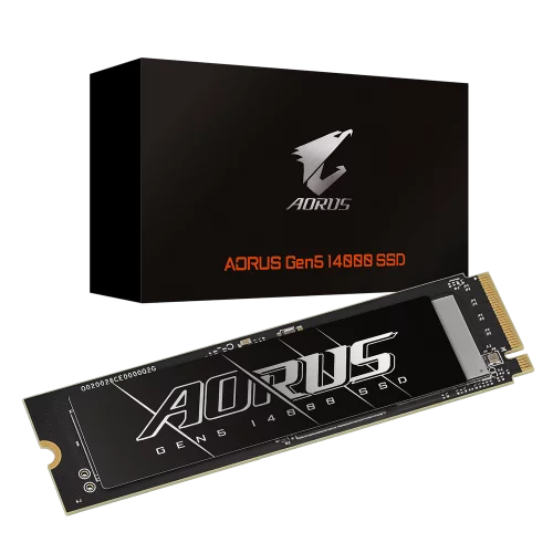 Твердотельный накопитель SSD Gigabyte 4TB M.2 2280 AORUS Gen5 14000 AG514K4TB PCI-Express 5.0x4, NVMe 2.0, 3D TLC NAND, Phison PS5026-E26