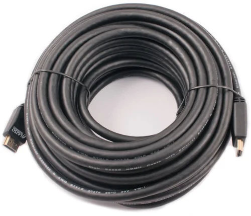 Кабель аудио-видео Lazco WH-111 HDMI (m)/HDMI (m) 15м. позолоч.конт. черный (9785) (9785#MLN)