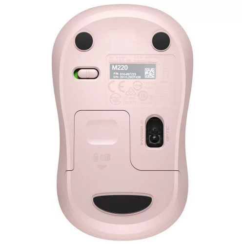 Мышь беспроводная Logitech M220 Silent розовая (910-006129) фото 4