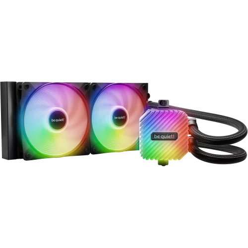 Водяное охлаждение для процессора/ Water Cooling System be quiet! LIGHT LOOP 240mm (250W, 240mm, Black, ARGB/ Fans: 2x120mm, 61.8CFM, 34.9dBA, 2100RPM/ Pump 2900RPM, Rad thickness 27mm/ S: 1851, 1700, (BW020)