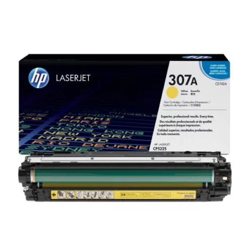 Тонер-картридж/ HP Color LaserJet CE742A Yellow Print Cartridge фото 2