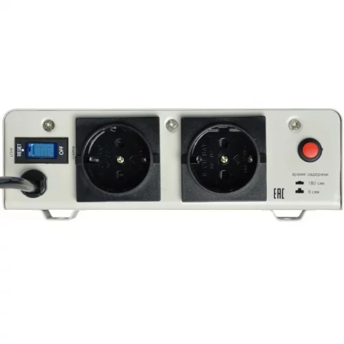 Стабилизатор POWERMAN AVS 1500S, ступенчатый регулятор, цифровые индикаторы уровней напряжения, 1500ВА, 140-260В, максимальный входной ток (POWERMAN AVS-1500S) фото 3