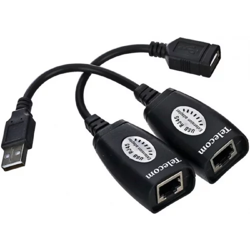 Telecom Адаптер-удлинитель USB-AMAF/ RJ45, по витой паре до 45m [6926123510322] (TU824) фото 2