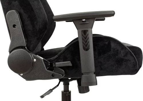 Кресло игровое Knight N1 Fabric черный Light-20 с подголов. крестов. металл (KNIGHT N1 BLACK) фото 5