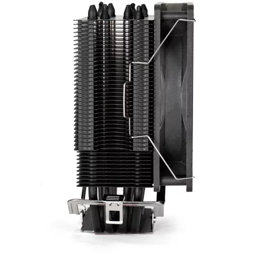 Exegate EX286299RUS Кулер Dark Magic EXX400-PWM (Al+Cu, черное покрытие, 4 тепл.трубки, LGA775/ 1150/ 1151/ 1155/ 1156/ 1200/ 1700/ AM2/ AM2+/ AM3/ AM3+/ AM4/ FM1/ FM2/ 754/ 939/ 940, TDP 140W, Fan 120mm, PWM, 1200-2 фото 3