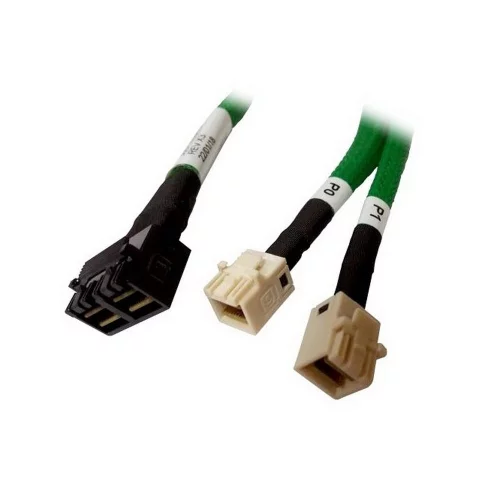 Кабель Amphenol Cable 05-50061-00, U.2 Enabler, HD (SFF8643) -to- HD(W)(SFF8643), 1m, Used with Supermicro servers that use a ‘white’ mini-SAS HD connector on the NVMe-backplane (05-50061-00) (DLHS72-8816)