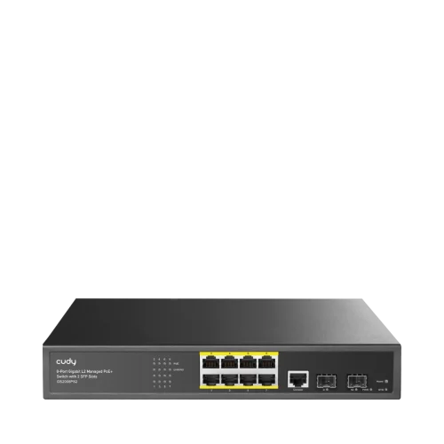 Коммутатор/ 8-Port Layer 2 Managed Gigabit PoE+ Switch with 2 Gigabit SFP Slots, 120W (GS2008PS2)