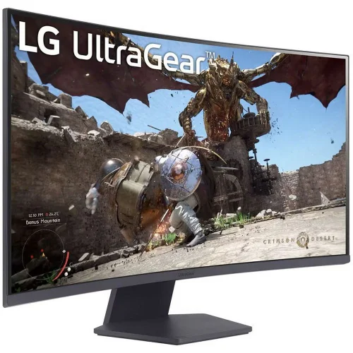 Монитор 31.5 LG 32GS60QC-B Black (VA, 2560x1440, HDMI+HDMI+DP, 1 ms, 178°/ 178°, 300 cd/ m, 3000:1, 180Hz, Curved 1000R) (32GS60QC-B.ARUZ (ARUQ)) фото 4