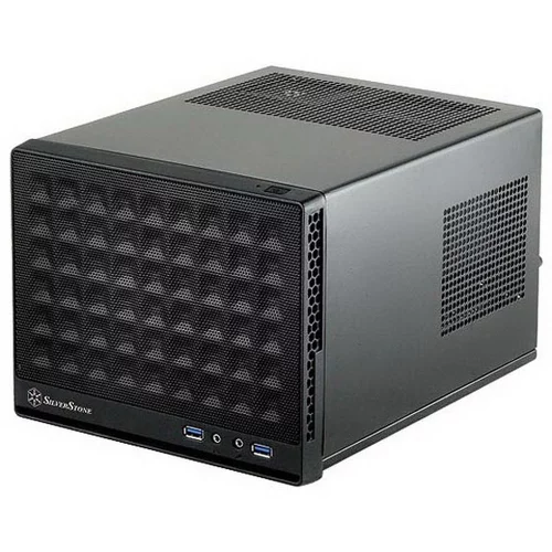 Корпус Silverstone SST-SG13B Sugo Mini-ITX Compact Computer Cube Case, Mesh Front Panel, black, RTL {4} (G410SG13B000020)