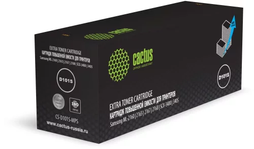 Картридж лазерный Cactus CS-D101S-MPS MLT-D101S черный (5000стр.) для Samsung ML-2160/2165/2167/2168/SCX-3400/3405