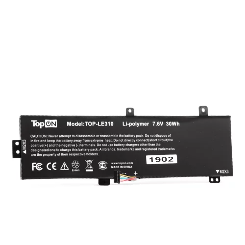 Аккумулятор для ноутбука Lenovo 310-15ABR 7.6V 3950mAh PN: L15C2PB5 (TOP-LE310)