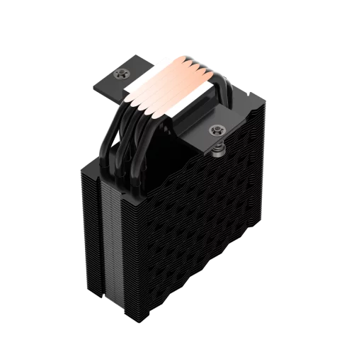 Кулер для процессора/ CPU Cooler PCCooler RT500 Digital BK (240W, 4-pin PWM, LED temp., 152mm, Al/Cu, 5x6mm, 1x120mm, 73.32CFM, 34.9dBA, 2200RPM, S: 1851/1700/1200/115X, AM5/AM4, black) фото 7